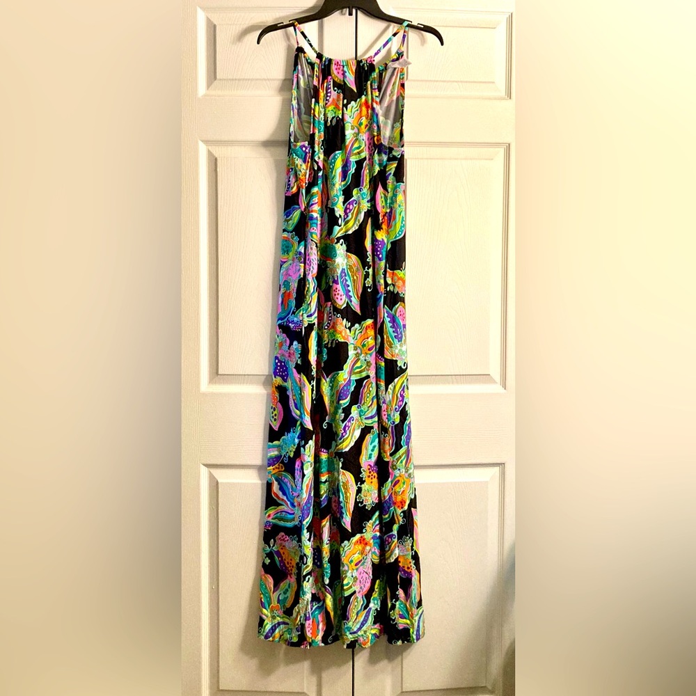 Trina Turk Sea Garden long swim dress coverup, US size Medium NWOT